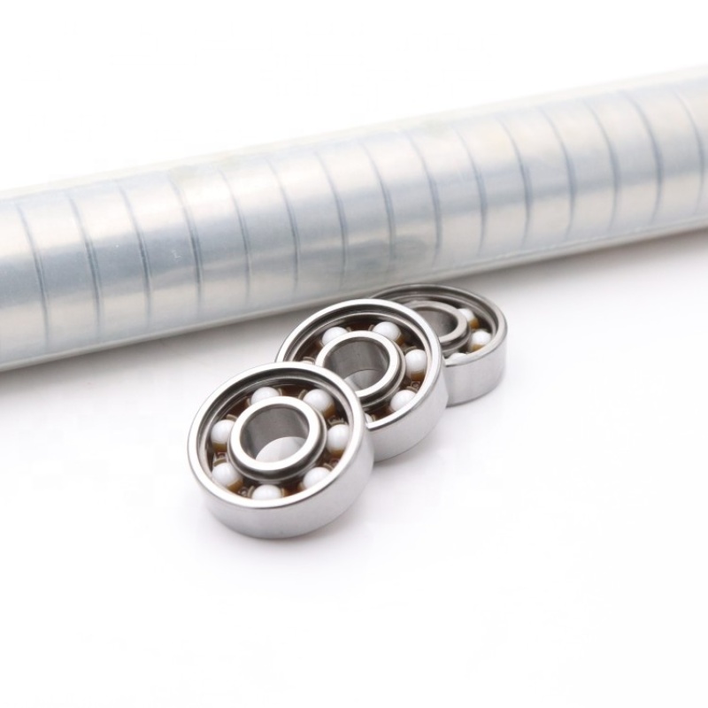 high performance low noise 608 hybrid ceramic ball bearing 608RS mixed steel bearing for skate