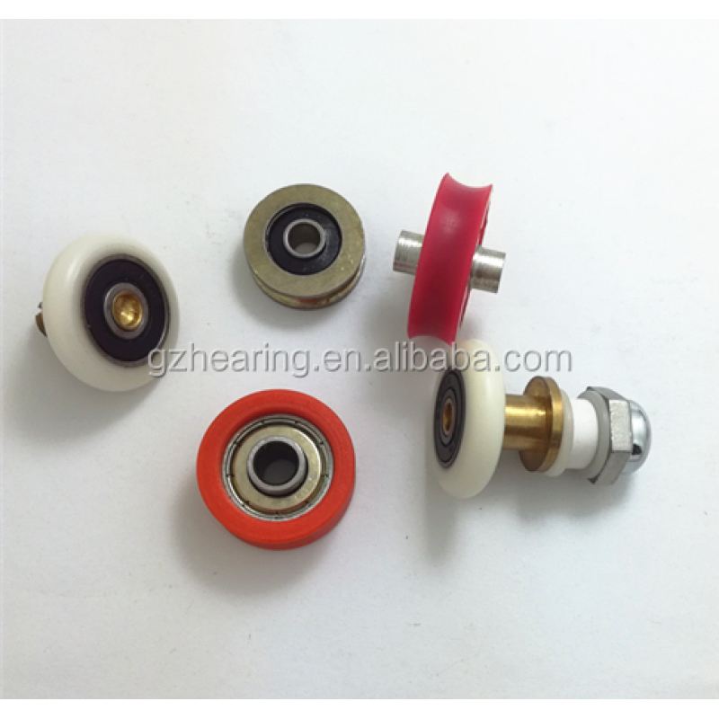 glass hardware mini pulley set window roller wheel curtain track roller
