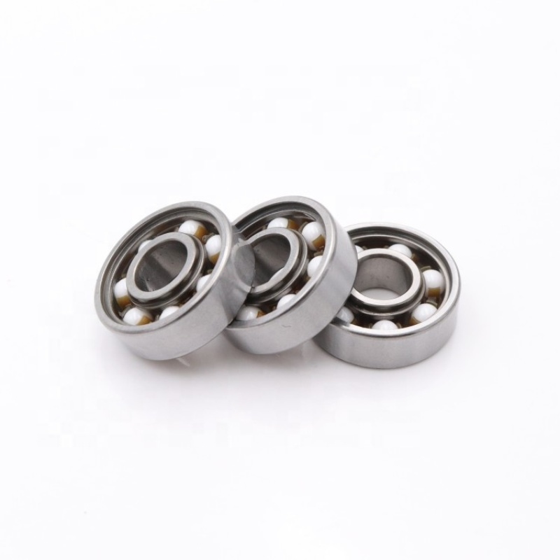 high performance low noise 608 hybrid ceramic ball bearing 608RS mixed steel bearing for skate