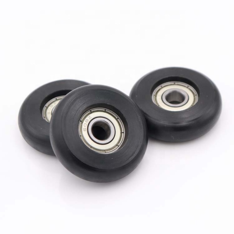 rubber roller skate wheel suitcase caster wheels chinese carbon sliding gate pulley