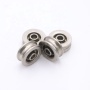 Deep groove ball bearing U groove track roller wheel for steel ropes