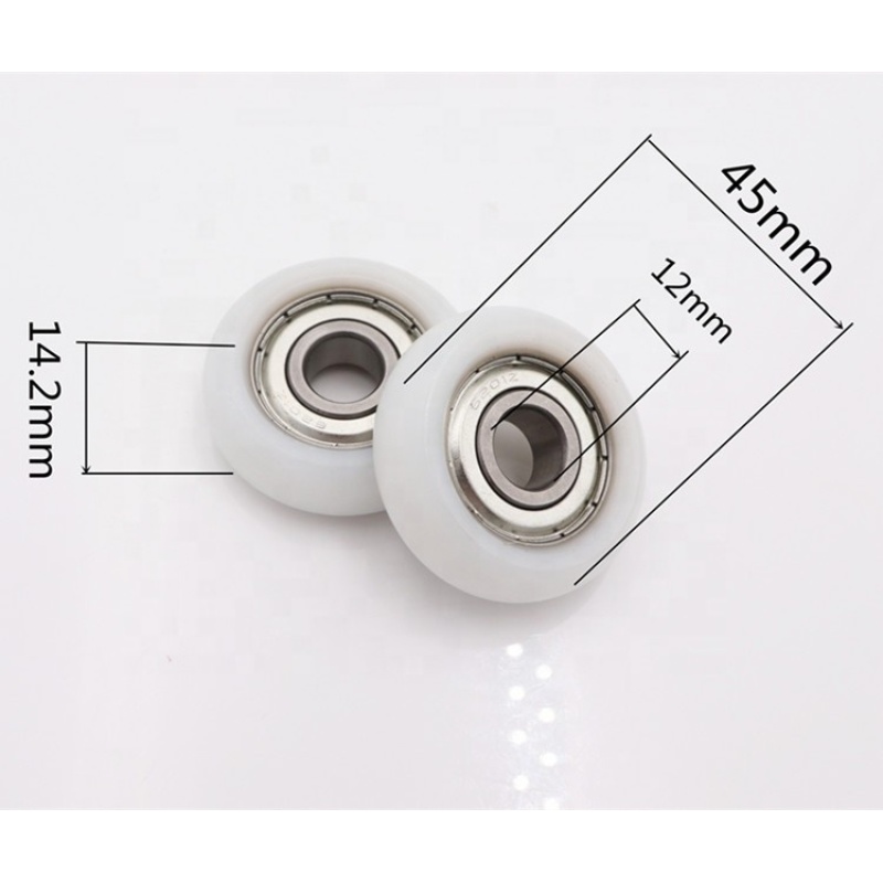 nylon pulley wheels with bearings 608Z plastic rollers sliding door roller wheels