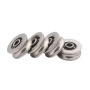 Deep groove ball bearing U groove track roller wheel for steel ropes