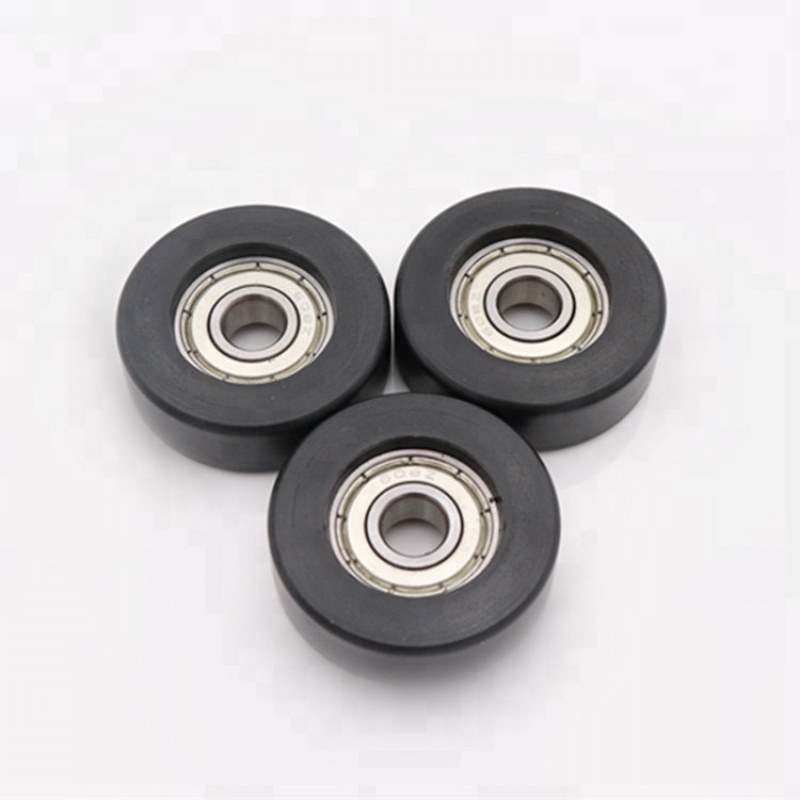 608 ball bearing wheel coated plastic bearing window pulley
