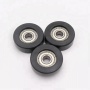 608 ball bearing wheel coated plastic bearing window pulley