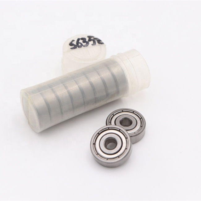 Rodamiento de bolas de ranura profunda en miniatura de acero inoxidable S635ZZ S635 rodamientos en miniatura de precisión