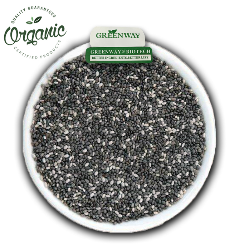 Food Supplement Products Packaging 1kg/bag 25kg/bag Bulk Organic Certified Black/White Chia Seeds with Private Label