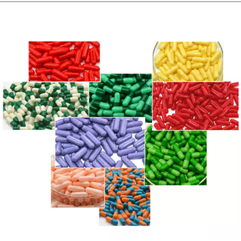Separated empty capsules gelatin shell  Size #0 #00
