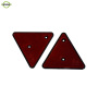Red and black triangular tail reflectors