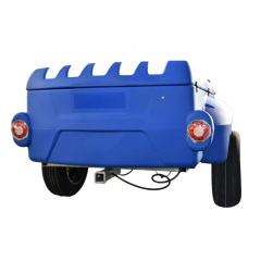 New travel trailer gadgets blue plastic camping trailers for atv