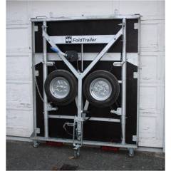 6*4 galvanized steel folding box trailer