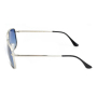 Lunettes de soleil polarisées en métal à double pont Lunettes de soleil rectangulaires Protection UV400 Cadre de lunettes pour hommes