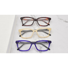 2021 Модный дизайн Двухцветные винтажные очки из ацетата Китай Оптовая Очки Оптическая оправа