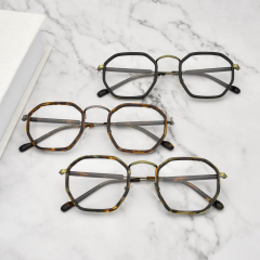 Montures optiques géométriques de mode Acétate Nouveau design Montures de lunettes Lunettes optiques