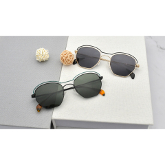 2021 летние индивидуальные нестандартные солнцезащитные очки мужские квадратные металлические оправы солнцезащитные очки классические ретро поляризованные очки