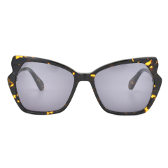 Mode quadratische Cat-Eye-Sonnenbrille neueste 2021 Acetatrahmen-Sonnenbrille uv400