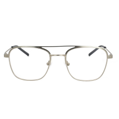 Rectangular Square Unique Glasses Metal Stainless Frame Glasses Classic Retro Optical Eyeglasses Women Men Unisex Spectacles