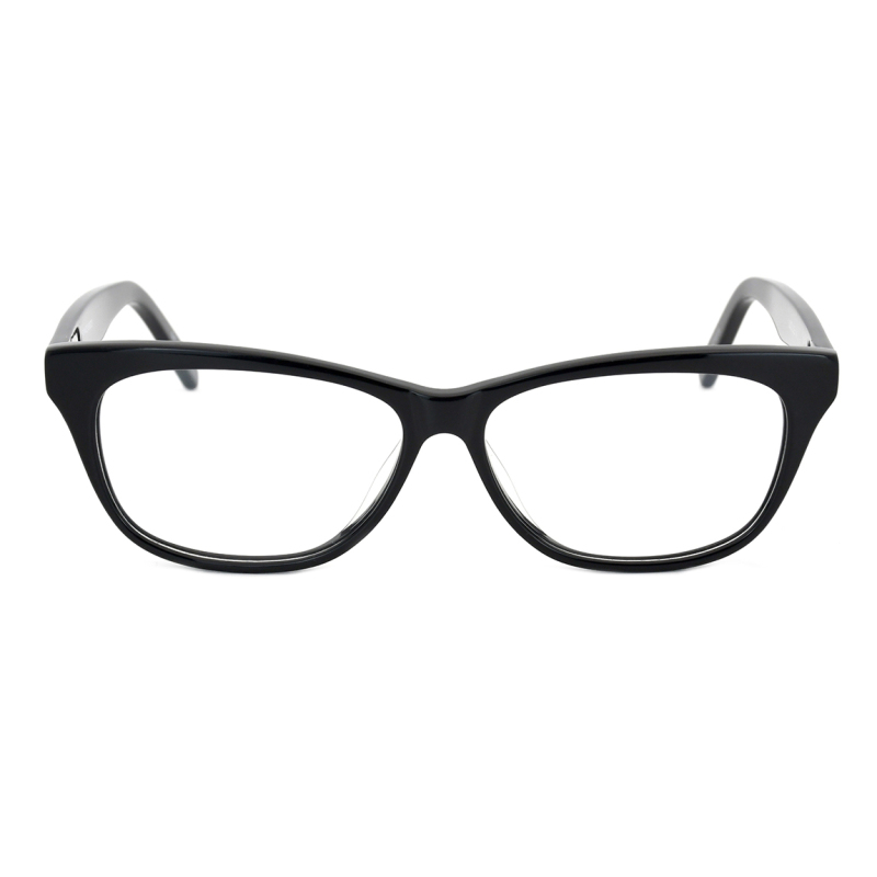 High Quality Rectangular Shape Acetate Optical Frame Black Eyeglasses