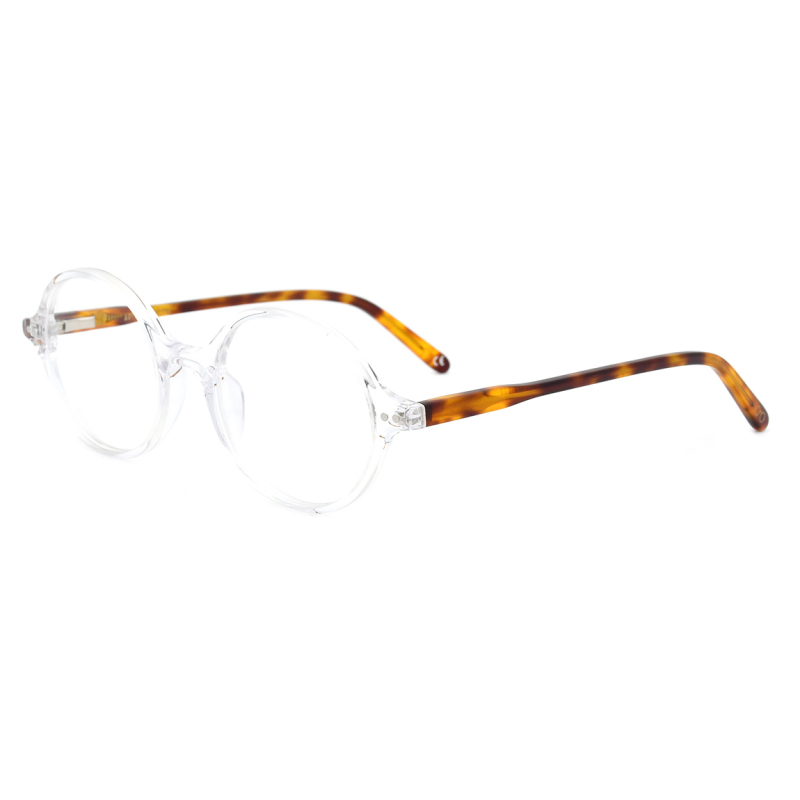 Acetate Round Optical Glasses Frame for Men Women Vintage Transparent  Optical Spectacle Frames