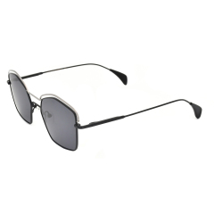 2021 летние двойные мосты неправильной формы металлические поляризованные солнцезащитные очки геометрические двухцветные солнцезащитные очки UV400 защитные мужские очки