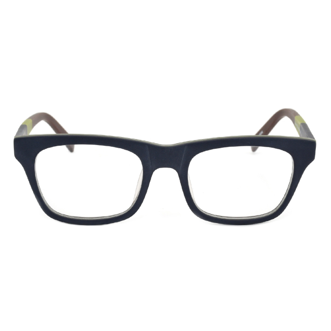 Klassischer rechteckiger Rahmen Herrenbrille handgefertigter Acetat-optischer Rahmen rote Brillen Damen