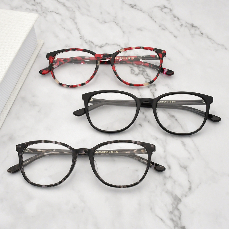Stylish Tortoise Shell Types Of Eyeglass Frames Acetate Optical Frames