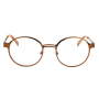 Round Vintage Glasses Simple Frame Lens Flat Classic Metal Ladies Glasses Frame Literary Scholar Style optical glasses