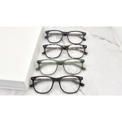 2021 Mode Acetat Rahmen Federscharnier Klare Linse Frauen Männer Freizeit Hochwertige Brillenfassung