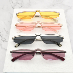 Neueste Mode Geometrische Für Frauen Männer Wilde Sonnenbrille Retro Kleine Rahmen Sonnenbrille UV400 Brillen