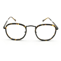Métal adapté aux besoins du client de lunettes de petit cadre de mode et verres optiques de cadre d'acétate