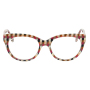 New Oval Women Galsses Clear Lens Student Fashion Vintage Acetate Frame Stripe Personality Optical Glasses Casual Glass