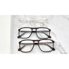 Fashion Square Herrenbrille Transparent Acetat Optischer Rahmen Damenbrillen