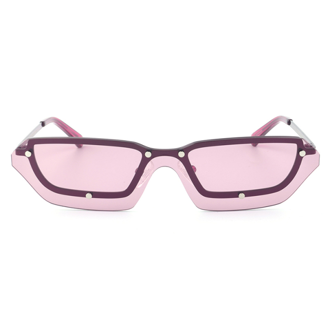 Haute qualité mode métal acier inoxydable petit cadre lunettes lunettes de soleil lunettes de soleil pour femmes hommes