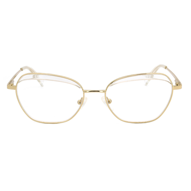 Fashion Metal Eyeglasses Geometric Frame Wholesale brand glasses Quality Optical Frames Eyewear