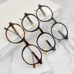 2021 Neuankömmling Runde Vintage Brillen Acetat Rahmen Brillen Optische Rahmen