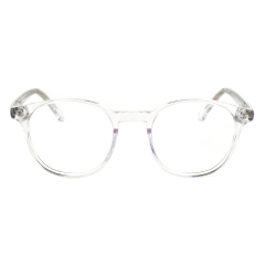 2021 Acetat Material Gute Qualität Schwarze Brille Mode Runde Form Neutrales Licht Brille optischer Rahmen