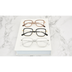 Прозрачные очки высокого качества из металла и ацетатного материала оправа для очков для модных женских очков Лидер продаж