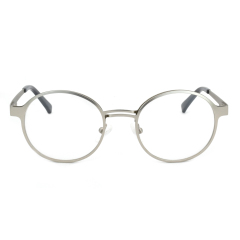 Round Vintage Glasses Simple Frame Lens Flat Classic Metal Ladies Glasses Frame Literary Scholar Style optical glasses