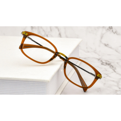 2021 Hochwertige Retro Optische Brillen Edelstahl Und Acetat Handgefertigte Brillengestell
