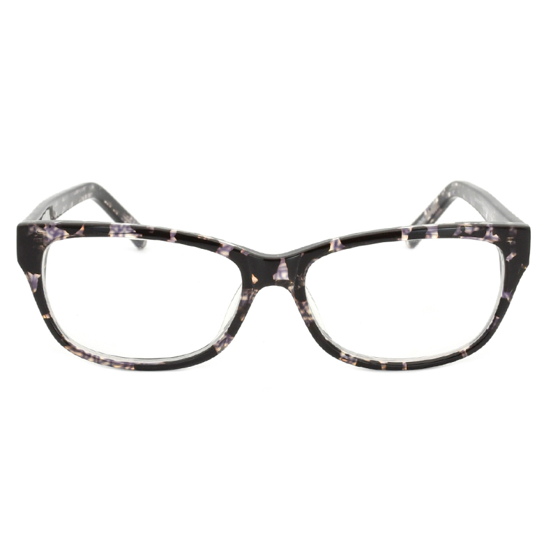 Optical Frames Rectangular Acetate Stripe Vintage Men Glasses Frame  Women Full Rim Eyewear