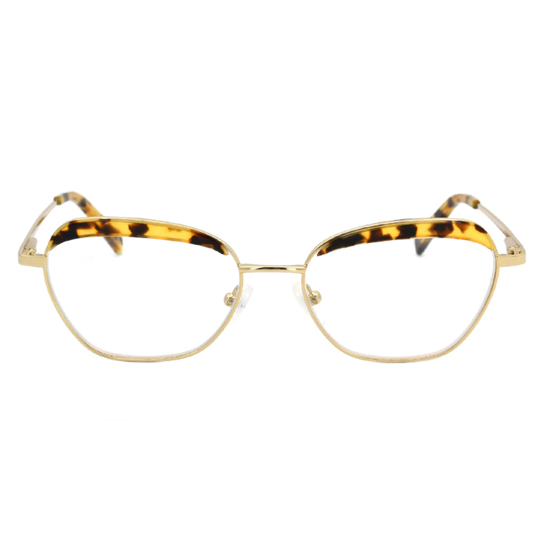 Fashion Metal Eyeglasses Geometric Frame Wholesale brand glasses Quality Optical Frames Eyewear