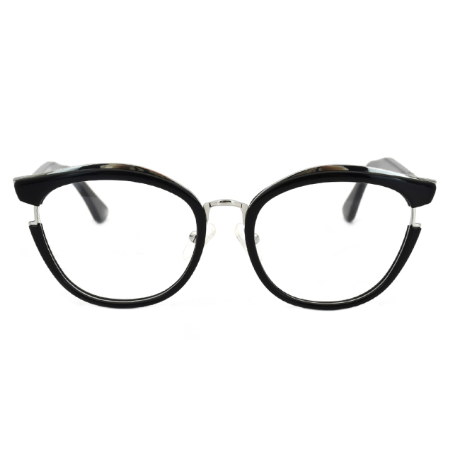 Очки кошачий глаз Ацетатные очки Кадр Женские оптические оправы Черные очки