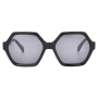 Модные женские винтажные солнцезащитные очки из ацетата с полигональной формой uv400