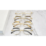 Fashion Metal Eyeglasses Geometric Frame Wholesale brand glasses Quality Optical Frames Eyewear