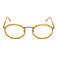 Montures optiques de lunettes noires en acétate de lunettes classiques ovales de mode
