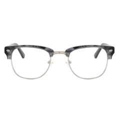 Metall Und Acetat Rahmen Klare Linse Männer Vintage Myopie Brille Großhandel Benutzerdefinierte Brillen Rahmenoptik