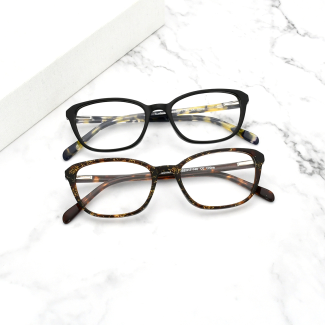 wholesale очки простые винтажные овальные очки с полным кадром из ацетата