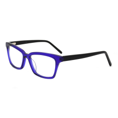 2021 Design de mode Lunettes vintage en acétate bicolore Chine Cadre optique de lunettes en gros
