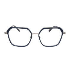 Unisex Transparente Brille Hohe Qualität Metall Und Acetat Material Quadratische Brillenfassung Für Mode Männer Frauen Brillen