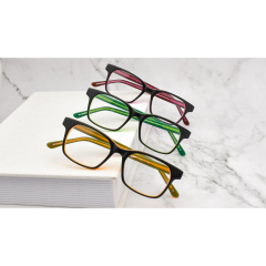 Acetate Optical Glasses Two-tone Women Eyeglasses Designer Spectacle Frames Vintage Glasses